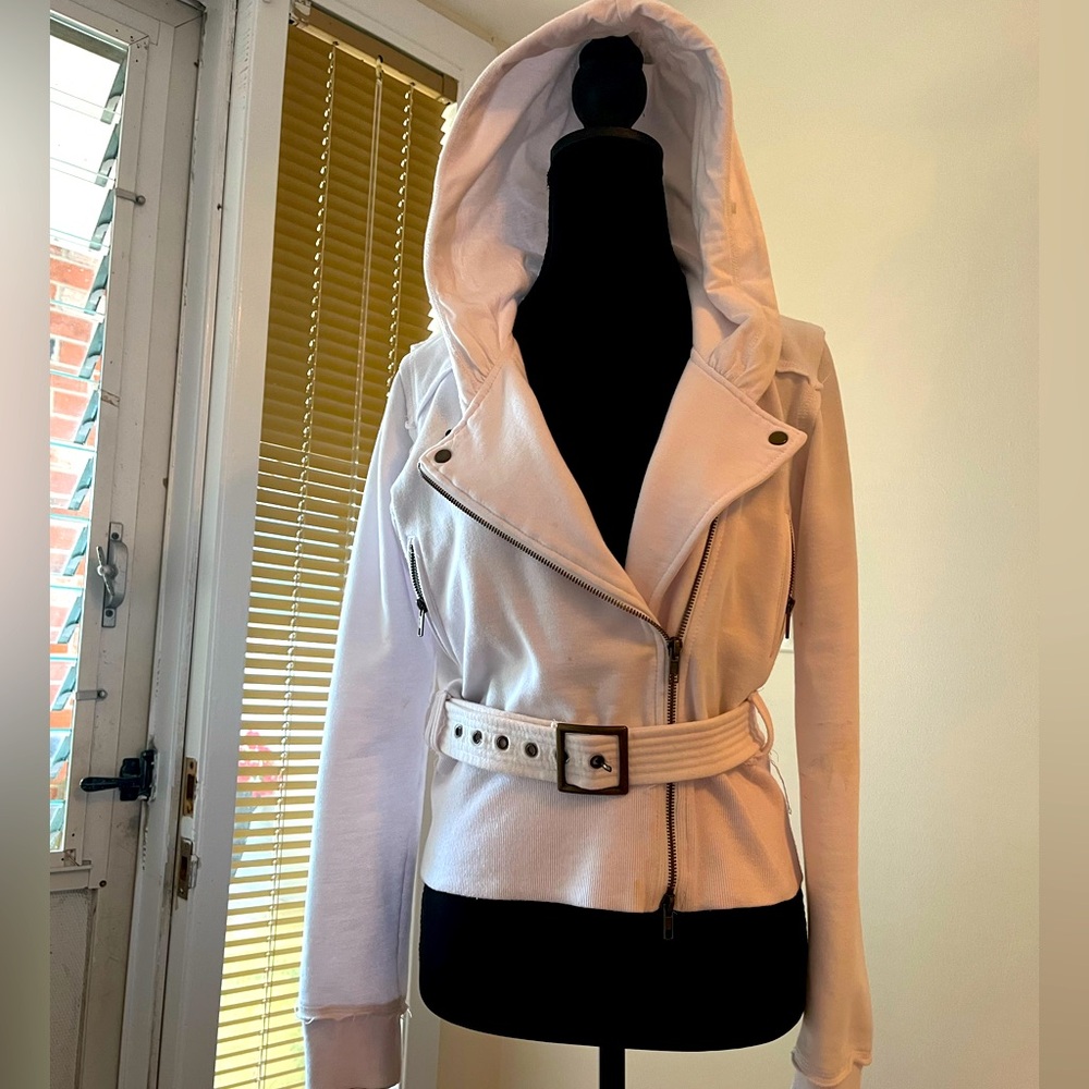 Cotton Hooded jacket, soft  sweatshirt material ,same comfort as a sweatshirt